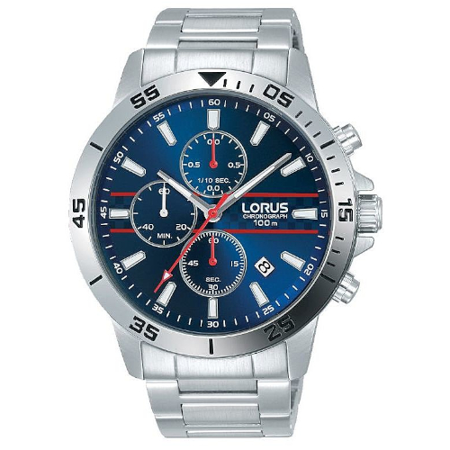Orologio – Lorus Cronografo Uomo Sports RM309FX9 Blu Scuro
