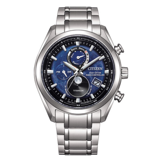 Orologio - Citizen Tsukiyomi Radiocontrollato Super-Titanio Eco-Drive  Moonphase BY1010-81L - Watch You Want