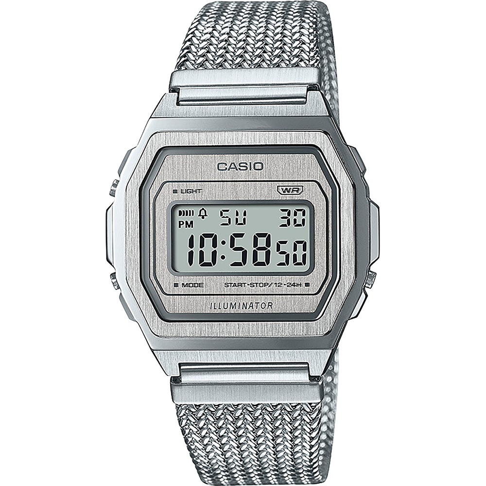 Orologio – Casio Vintage Digitale Acciaio A1000MA-7EF